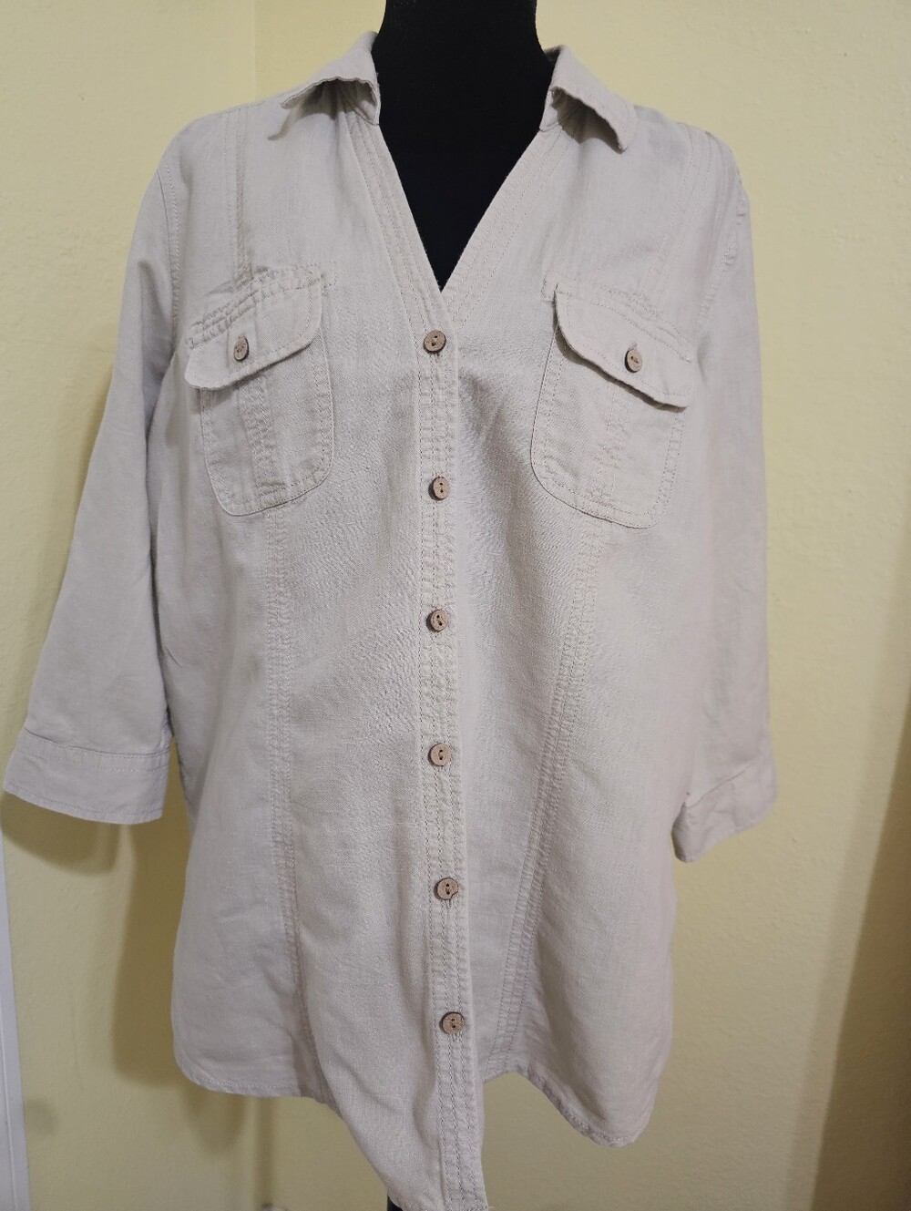 Sonoma Light Beige Utility Shirt Jacket